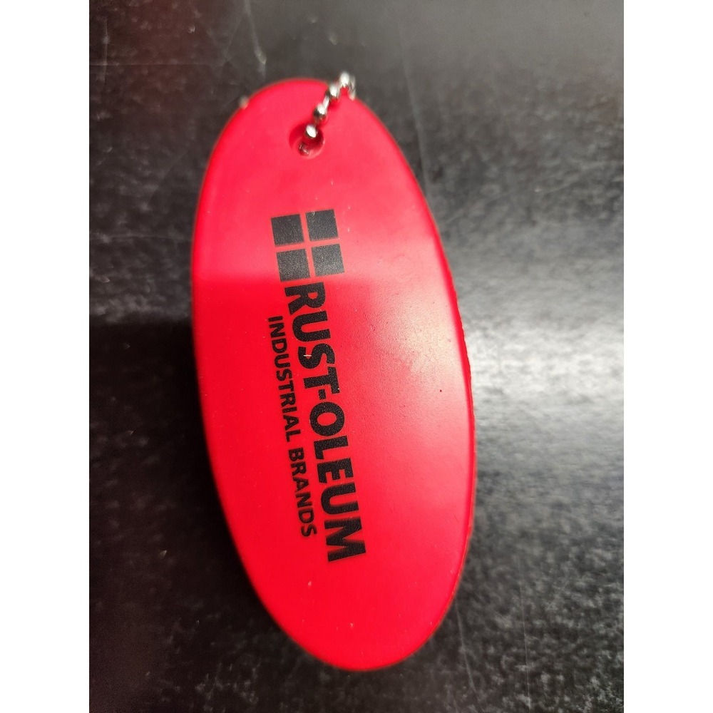 Rust-Oleum Red Floating Keychain Industrial Brands Promotional Buoyant Key Ring